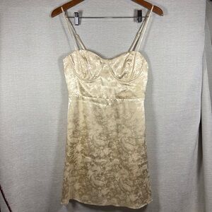 Princess Polly Cream Mini Dress